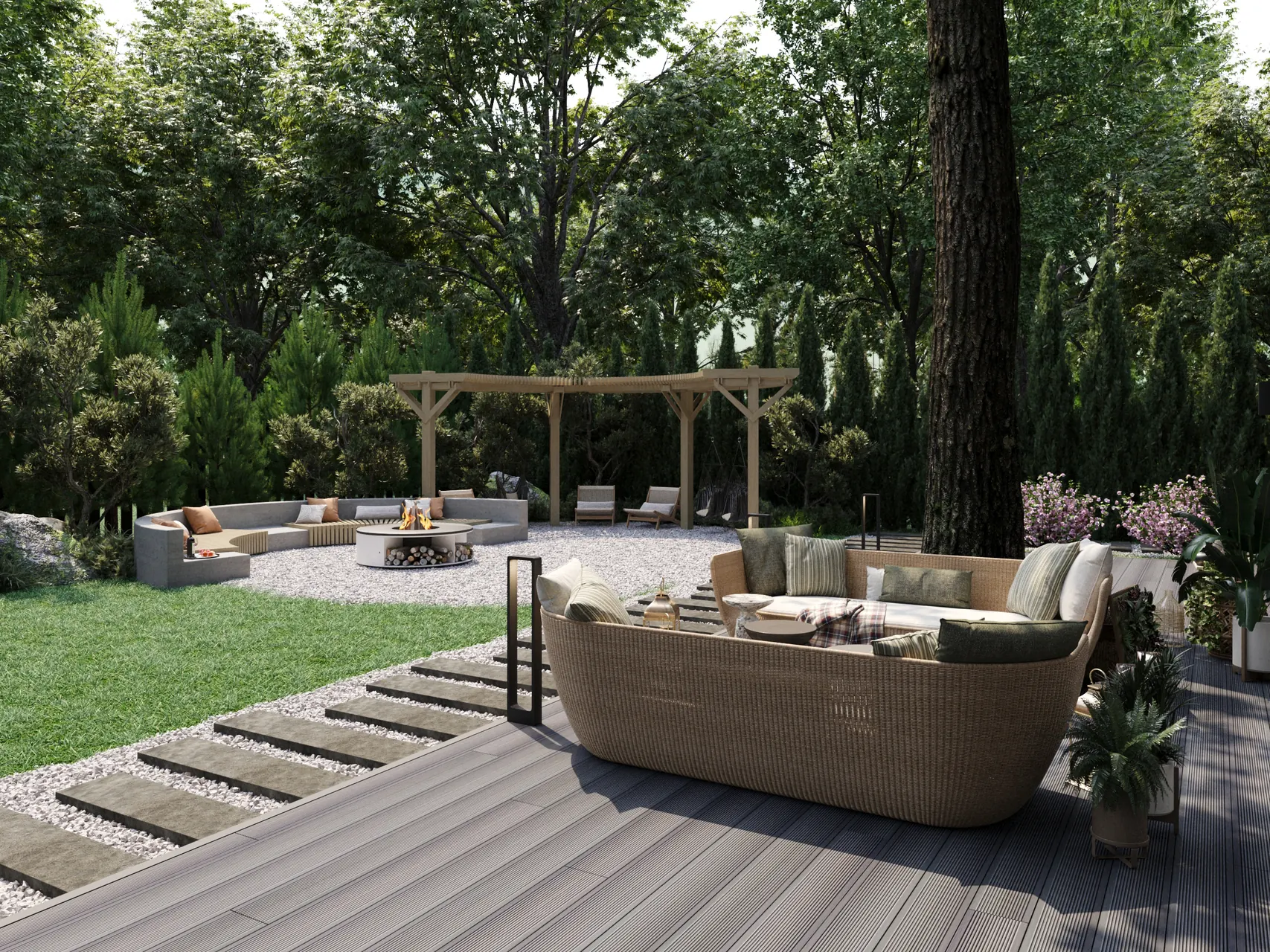 Резиденция Е в КП Pisateli Forest — архитектура и фасады, фото 4