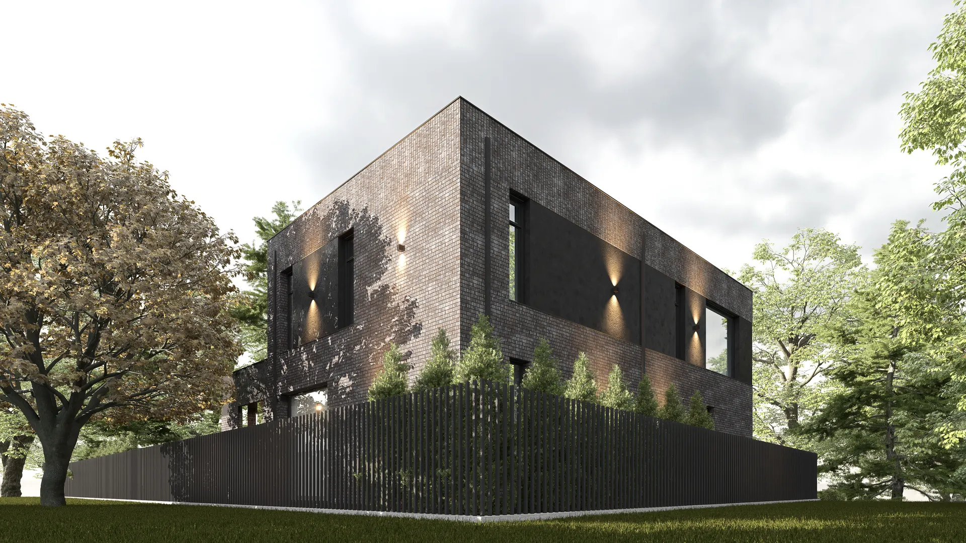 Резиденция К в КП Pisateli Forest — архитектурные ракурсы, фото 3